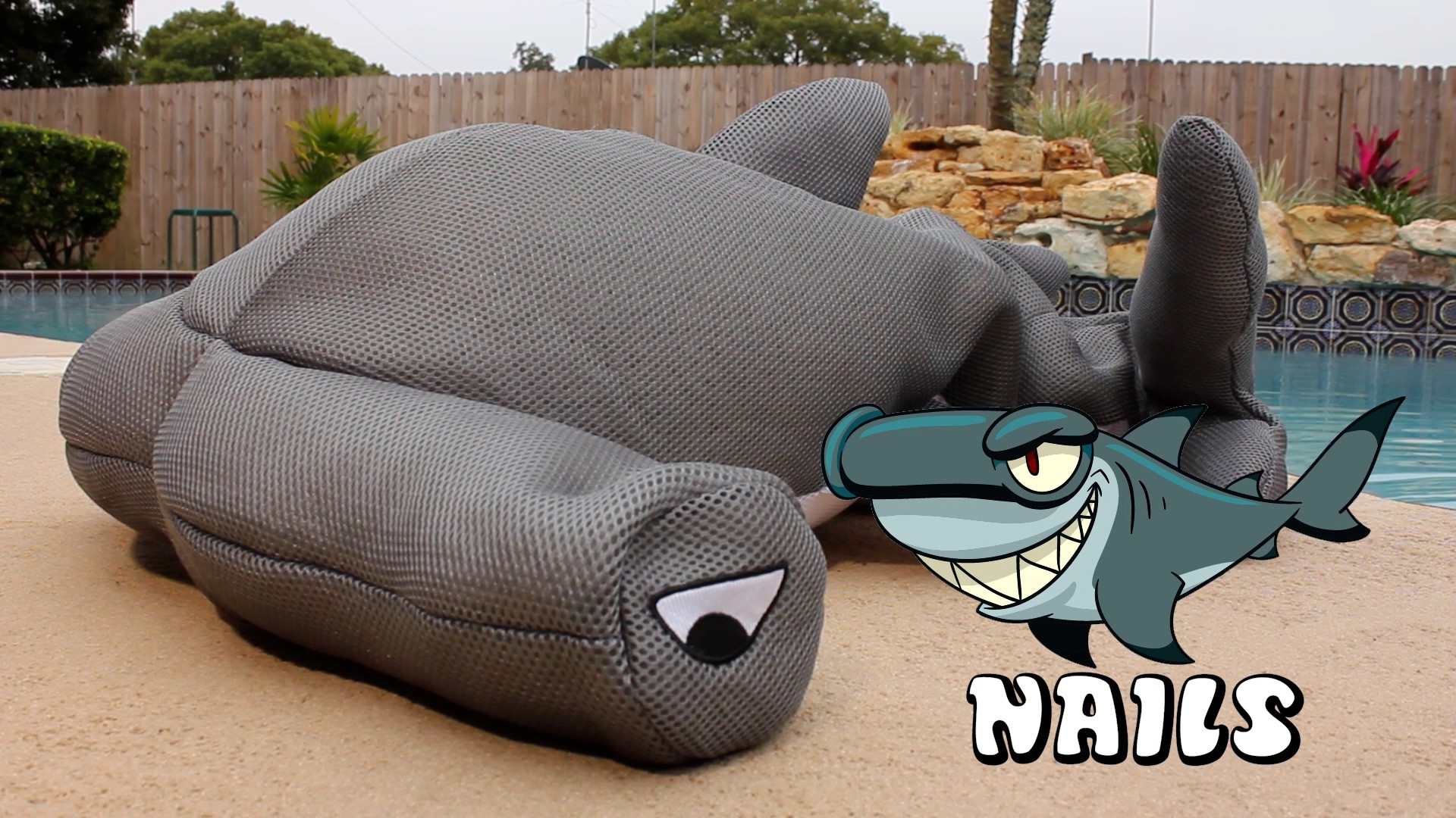Nails Seaside Rider Stuffed Floating Hammerhead Shark